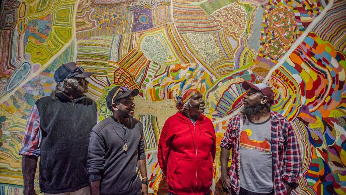 Muuki, Ignatius, Nola and Curtis Taylor told their stories in the award-winning Songlines. Picture: Karleen Minney 