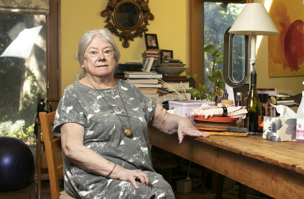 "I'm 82 - maybe I'll retire": Marion Halligan. Picture: Keegan Carroll