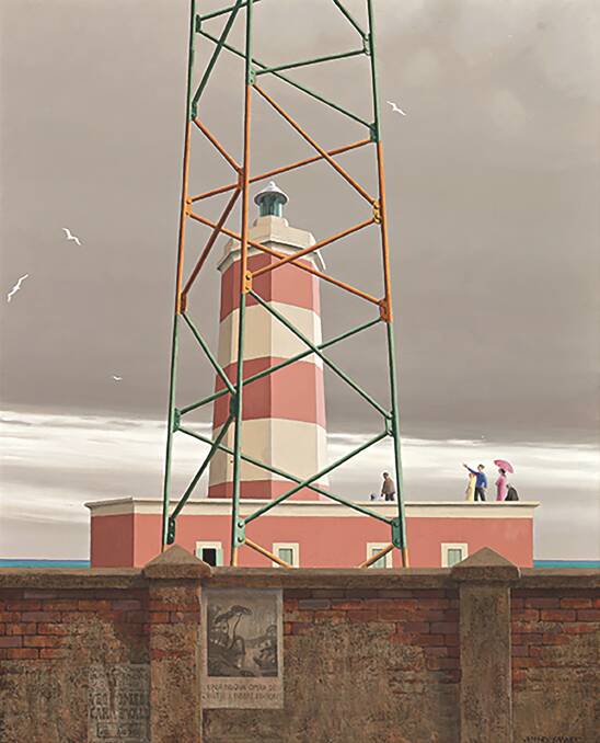 Jeffrey Smart, The Lighthouse Fiumicino, 1968-9