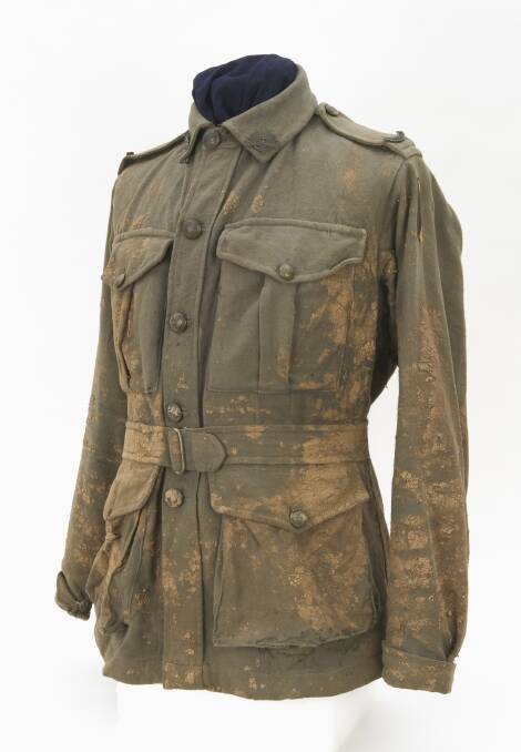 Private George Giles' uniform, painstakingly preserved. Picture: Australian War Memorial