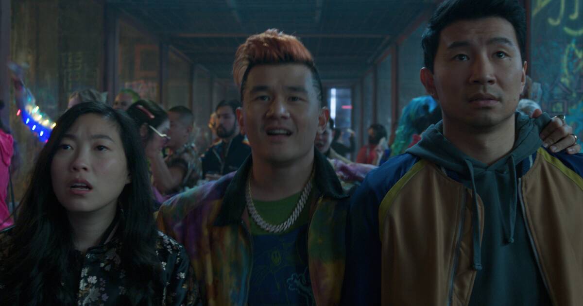 Awkwafina, Ronny Chieng and Simu Liu star in Shang-Chi and The Legend of The Ten Rings. Picture: Marvel
