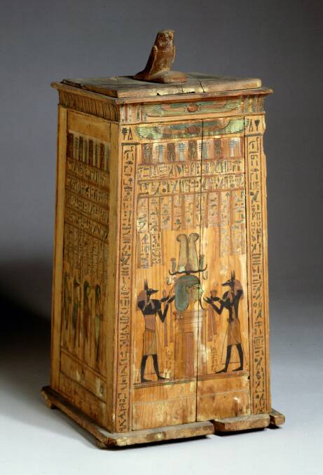 Canopic Chest of Hornedjitef, 30th Dynasty, 380-343 BCE.