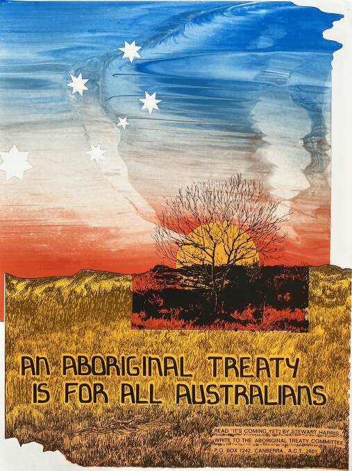 Colin Little, An Aboriginal Treaty is for all Australians, 1980. Picture: Megalo