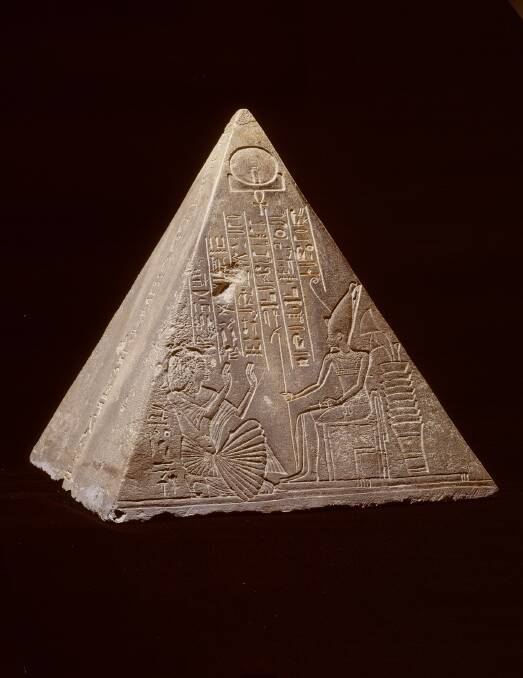 Pyramidion of Pauty, New Kingdom, about 1539-1077 BCE.