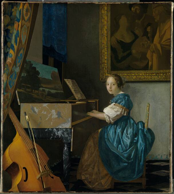 Johannes Vermeer. A Young Woman seated at a Virginal. c. 167072. 