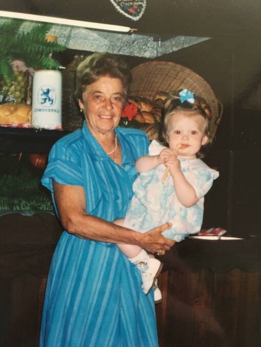 Grandma and me.