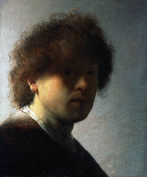 Self Portrait at an early age, by Rembrandt. Picture: Getty Images