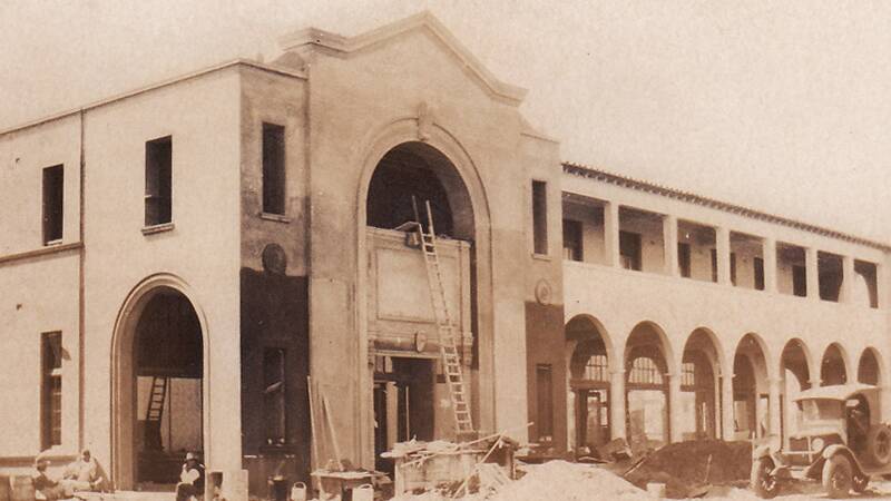 The building process - 1928. Picture: ArchivesACT