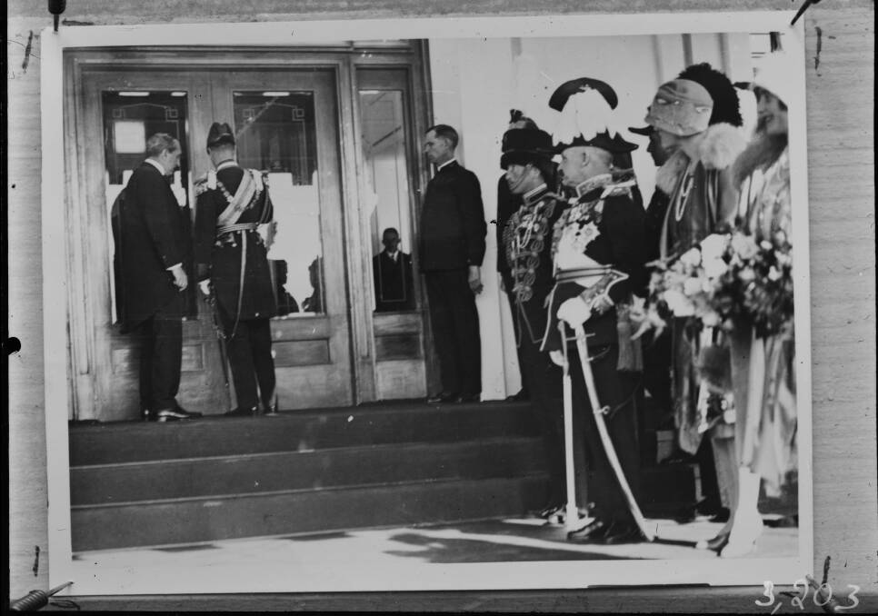 The opening of OId Parliament House in 1927. Picture: Museum of Australian Democracy