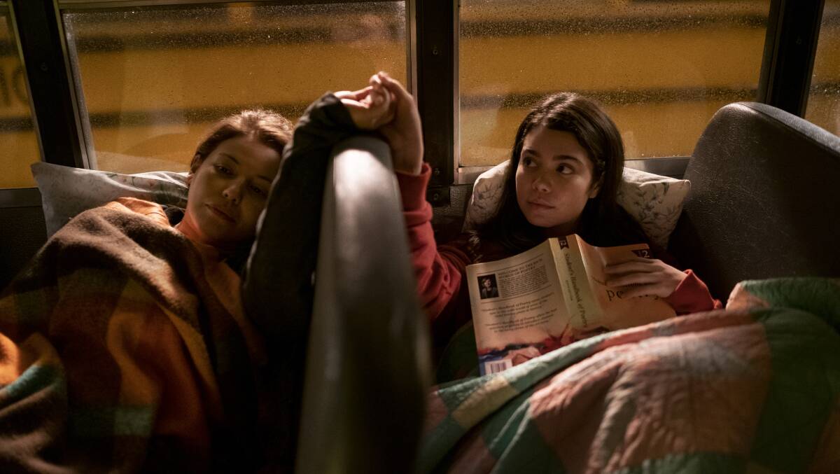  Justina Machado and Auli'i Cravalho in All Together Now. Picture: Netflix