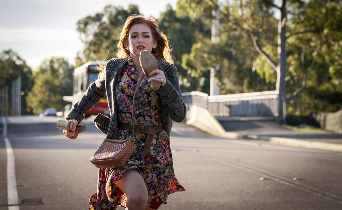 Isla Fisher in Wolf Like Me. Picture: Stan 