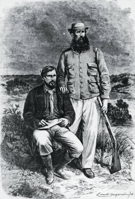 Portrait of Richard Francis Burton and John Hanning Speke, in an engraving by Emile-Antoine Bayard Picture Getty Images