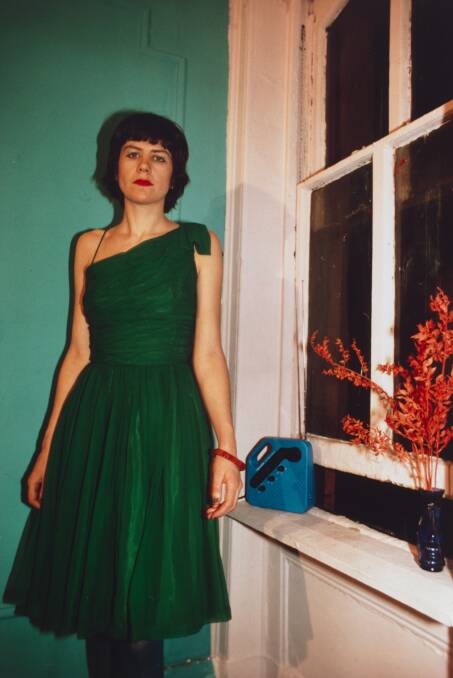 Nan Goldin, Vivienne in the green dress, New York City, 1980