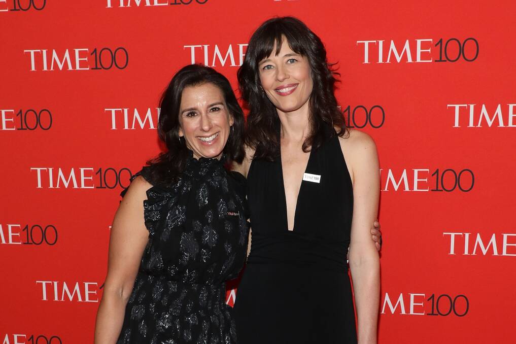 Jodi Kantor and Megan Twohey attend the 2018 Time 100 Gala in New York City. Picture: Getty Images
