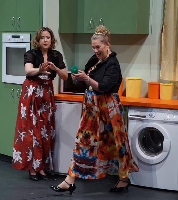 Amy Dunham and Tracy Noble in Absurd Person Singular. Picture: Supplied