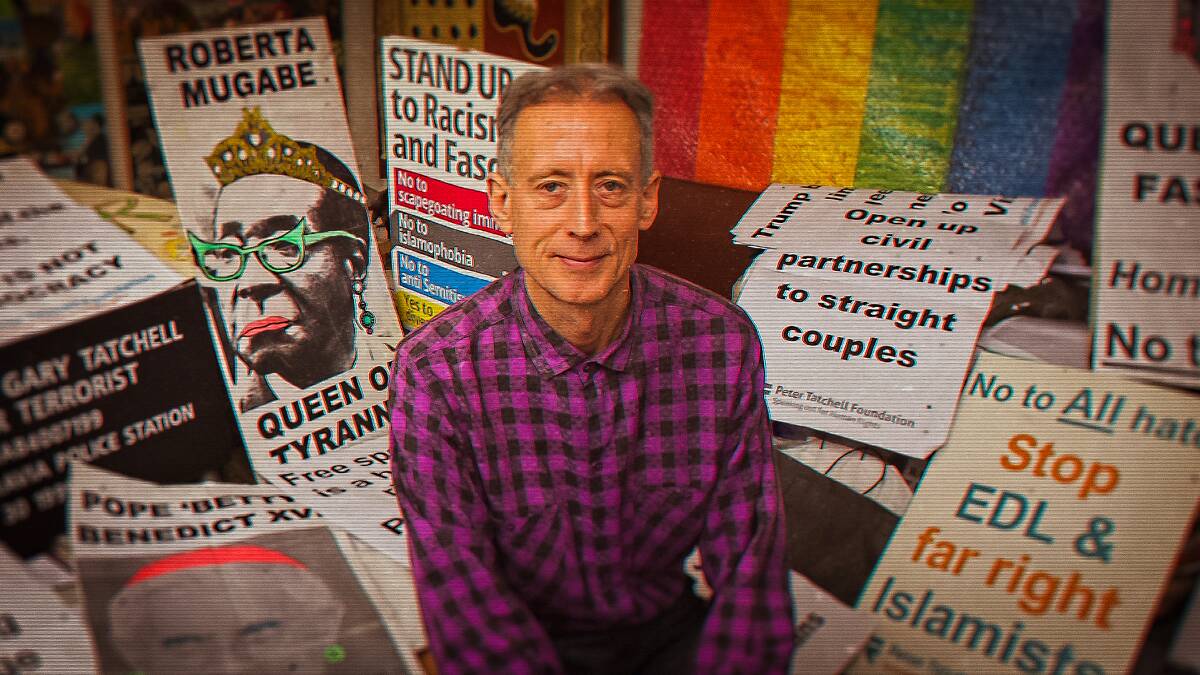 British human rights campaigner Peter Tatchell. Picture: Netflix