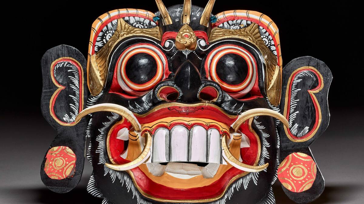 Rangda mask, Bali, Indonesia, about 1950 BC. Pictures supplied