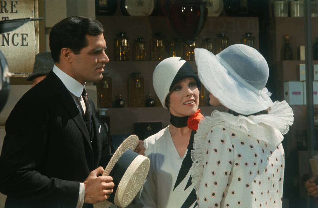 Julie Andrews, centre, with John Gavin and Mary Tyler Moore in Thoroughly Modern Millie. Picture: Getty Images