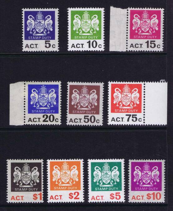 From July 1969, the new tax was to be paid using adhesive duty stamps which featured a stylised Canberra coat of arms and were available at post offices. 