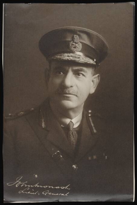 Portrait of Sir John Monash in uniform. Picture: Papers of Sir John Monash, National Library of Australia