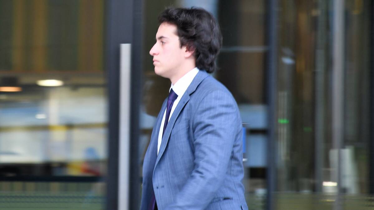 Thomas Earle leaves court on Friday after avoiding a full-time jail sentence. Picture by Hannah Neale