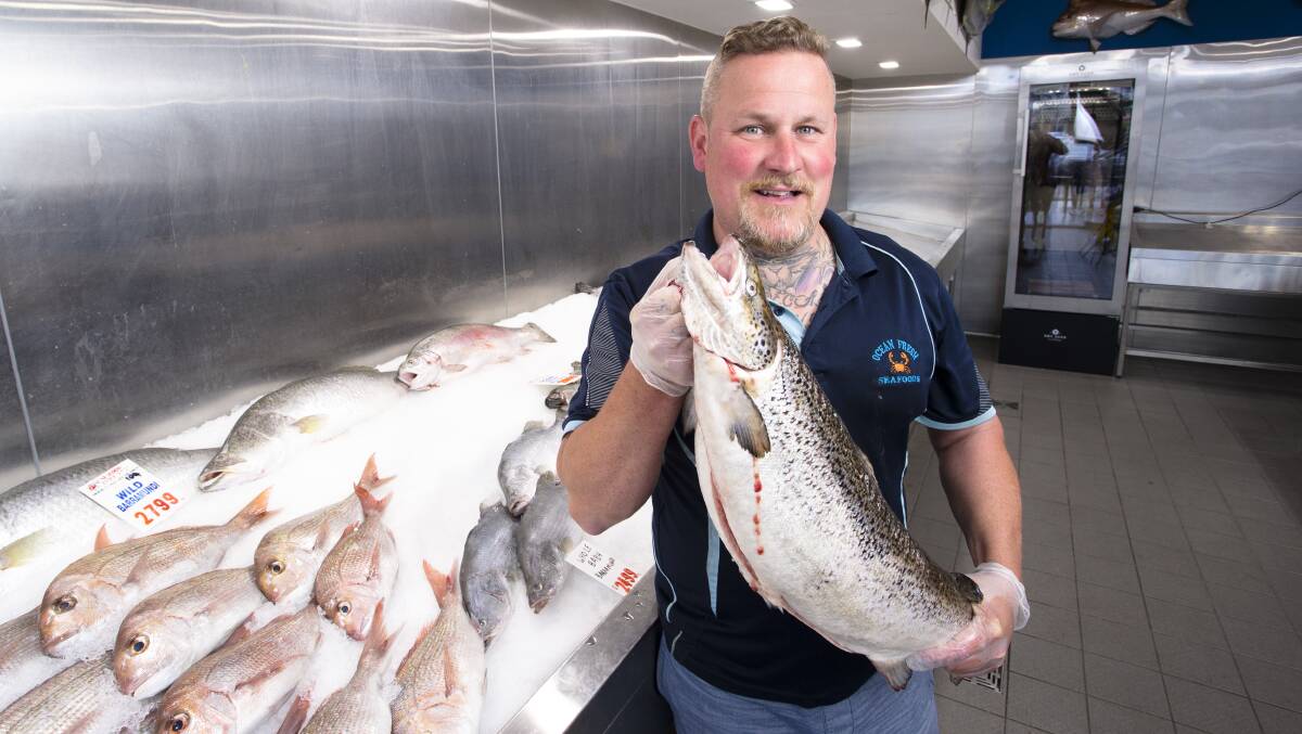 General manager at Ocean Fresh Seafoods Nick Smith is preparing for Christmas. Picture by Keegan Carroll