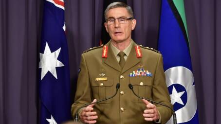 Chief of the Defence Force General Angus Campbell will have his term extended for two years. Picture: Elesa Kurtz