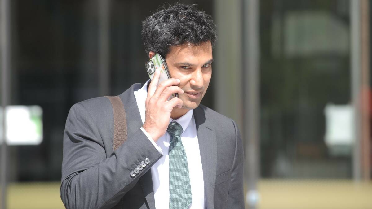 Doctor Imran Kader outside the ACT courts building on Tuesday. Picture by Toby Vue