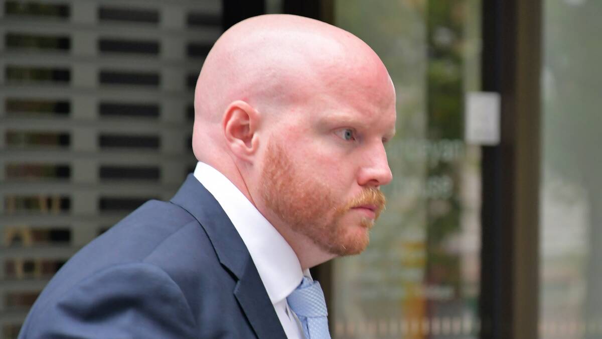 Stuart Ryan leaves Queanbeyan courthouse on Tuesday. Picture by Hannah Neale
