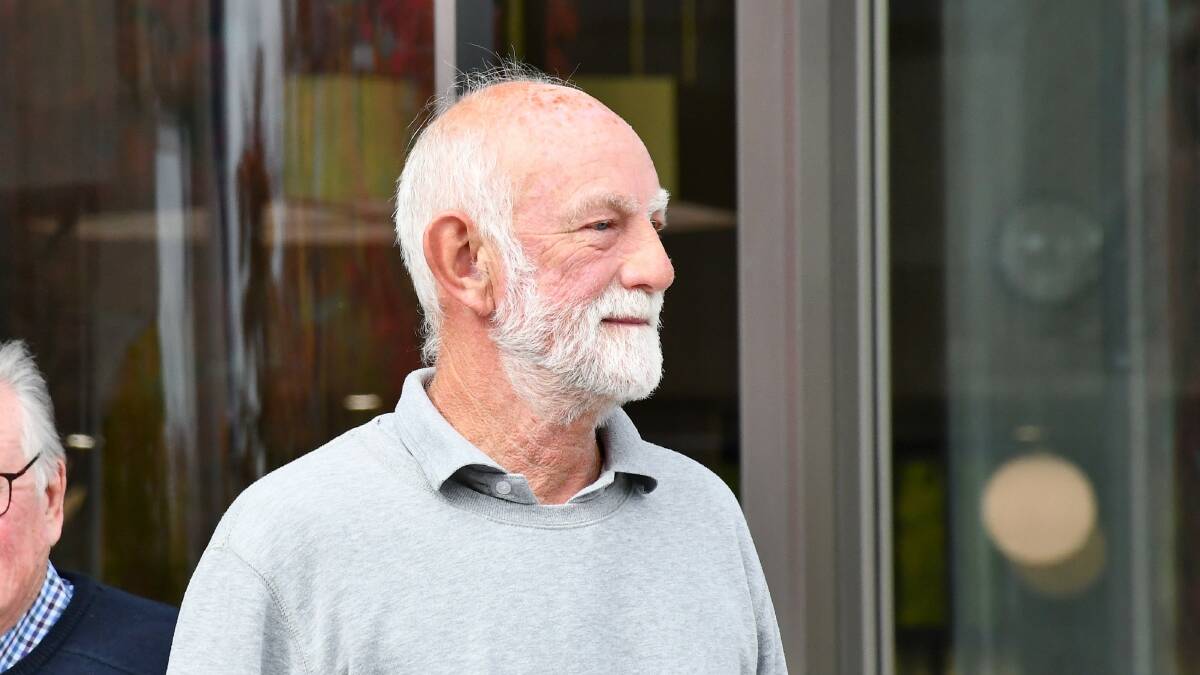 Michael Stanley Cooper, 65, leaves court after being granted bail on Monday. Picture by Hannah Neale