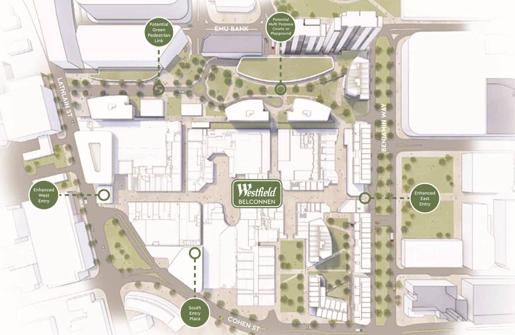 Potential plans include green pedestrian walkways. Picture supplied