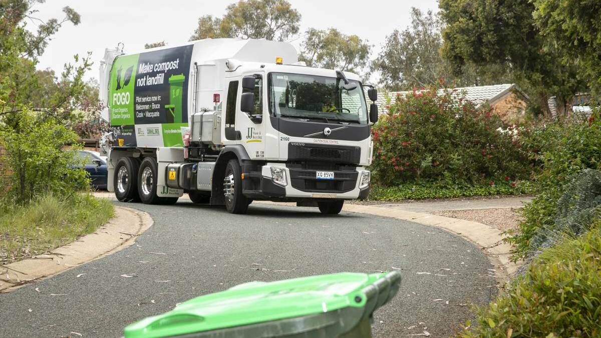 Weekly kerb-side organic bin collections will be rolled out to trial participants, in a bid to improve take up and reduce odour. Picture: Keegan Carroll