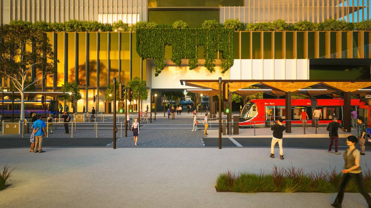 Callam Street in Woden has closed as to traffic as work starts on the new public transport interchange. Picture: Supplied