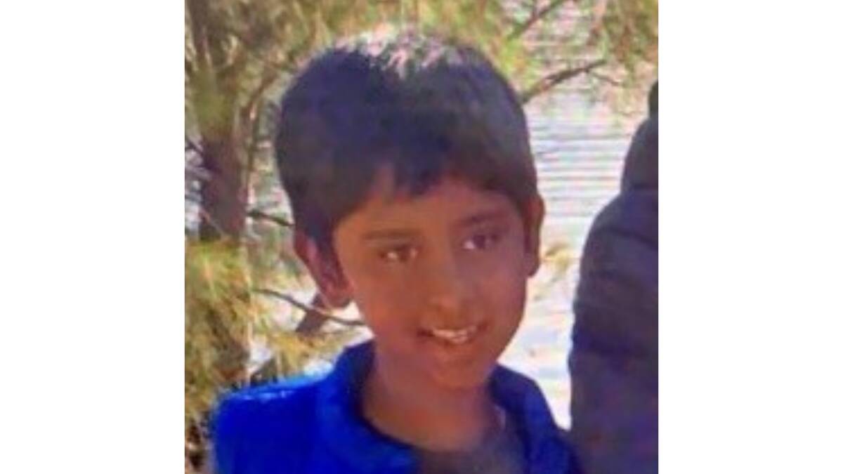ACT Policing have concerns for missing boy Pranav Vivekanandan. Picture ACT Policing