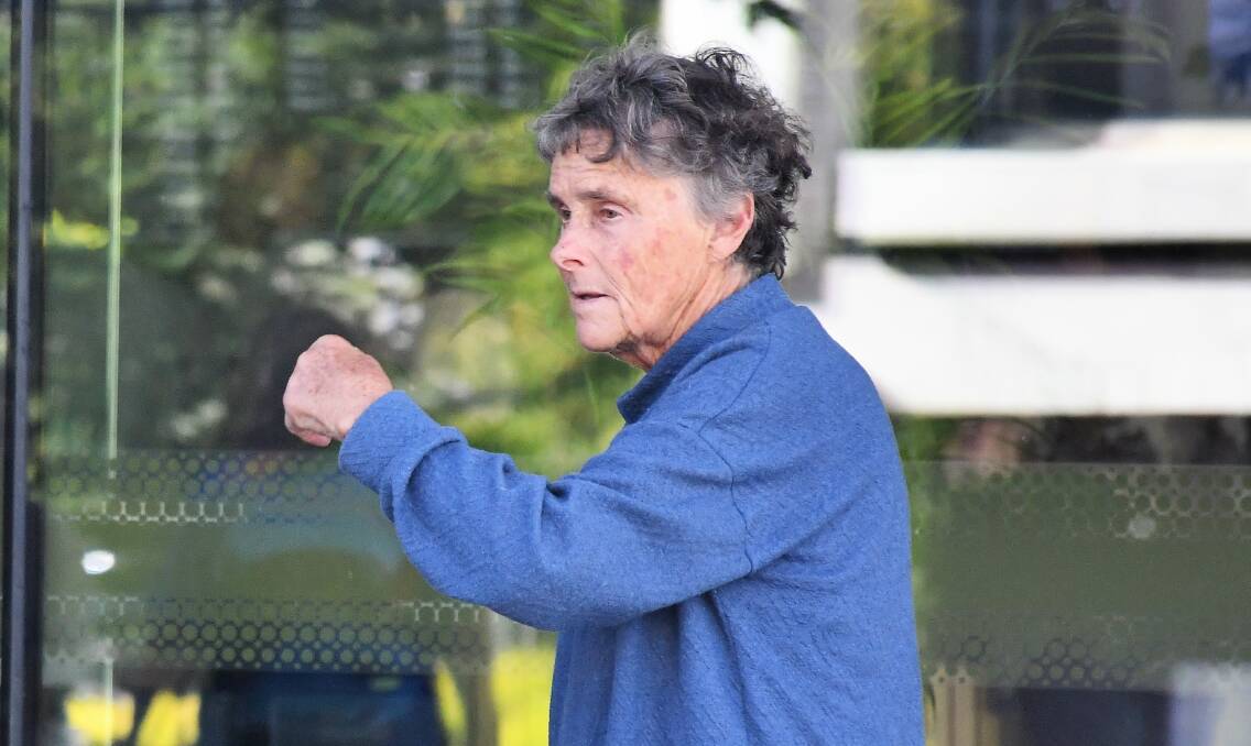 Jan Spate leaves court in February. Picture by Hannah Neale