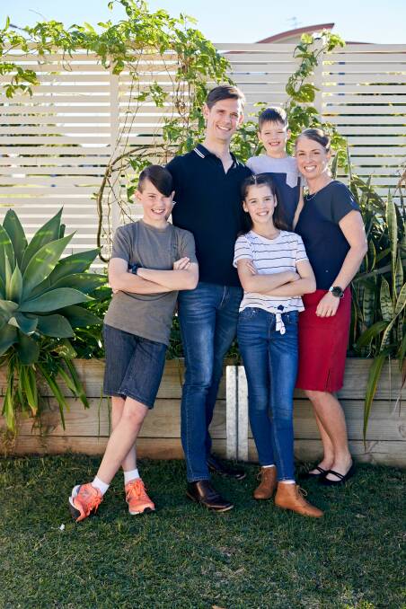 Strict parents Andrew and Miriam and their children Luke, Grace and Tim.