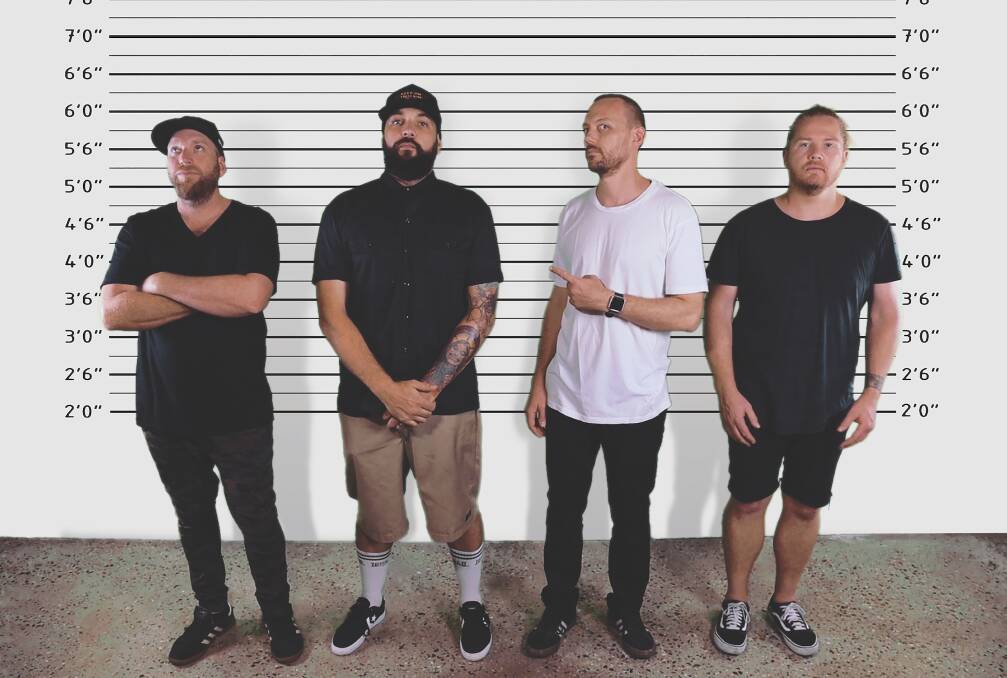 LINE-UP: Brisbane hip-hop rock fusion band Butterfingers will finally end a 14-year break between albums on Monday when they release their third record Bad News.