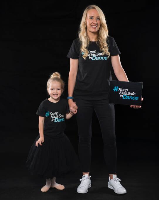 Dance professional Jackie Scott and her daughter Olivia. Photo: Supplied