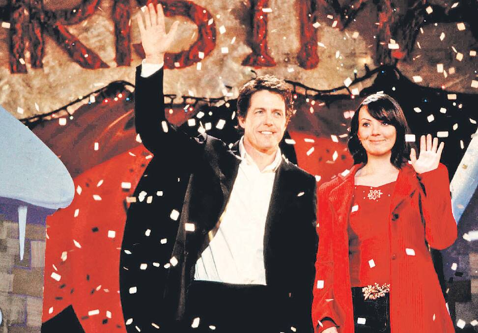 Hugh Grant and Martine McCutcheon star in Love Actually (2003)