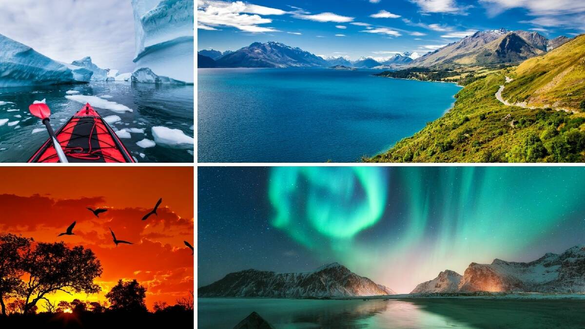 WHERE TO?: Antarctica, New Zealand, Scandinavia and Africa are on the wish lists for 2021. Picture: File images