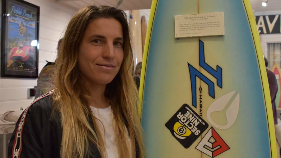 World surfing champion Claire Bevilacqua.
