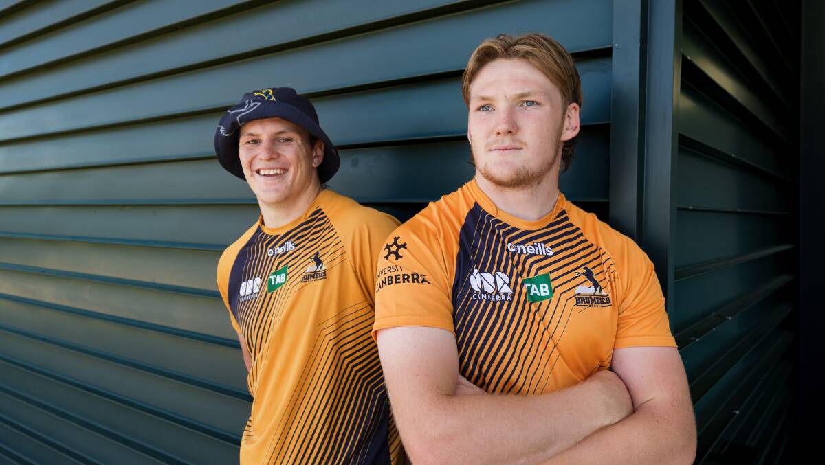 Brothers Tom (left) and Lachlan Hooper have thrived since moving to Canberra. Picture by Sitthixay Ditthavong