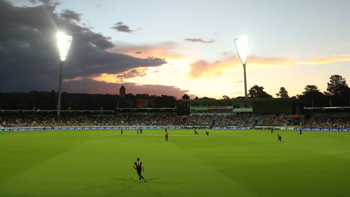 Manuka Oval has hosted a number of international white-ball fixtures in recent summers. Picture: Getty Images