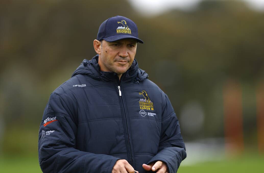 ACT Brumbies Super W coach Scott Fava has his eye on the vacant Wallaroos job. Picture by Keegan Carroll