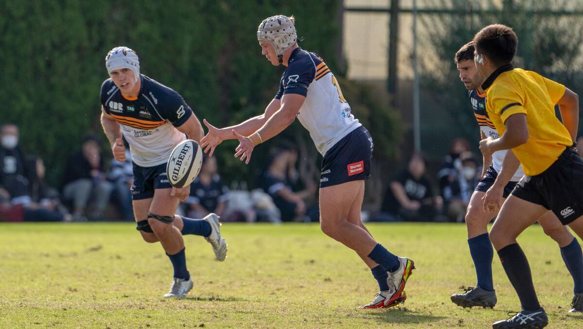 Flyhalf Declan Meredith was a standout for the ACT Brumbies during their tour of Japan. Picture ACT Brumbies Media