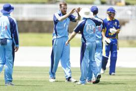 Queanbeyan celebrated a pair of wins over North Canberra Gungahlin this weekend. Picture by Keegan Carroll