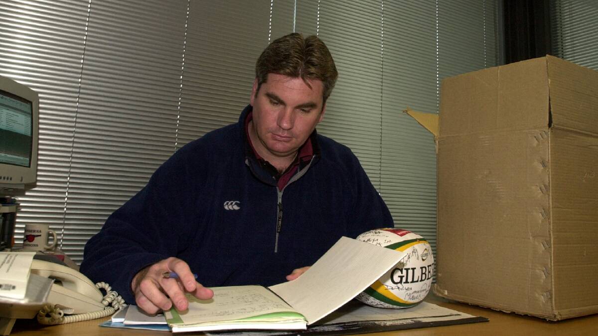Phil Thomson commenced as Wallabies team manager in 2001 before later returning to the Brumbies. Picture by Kym Smith