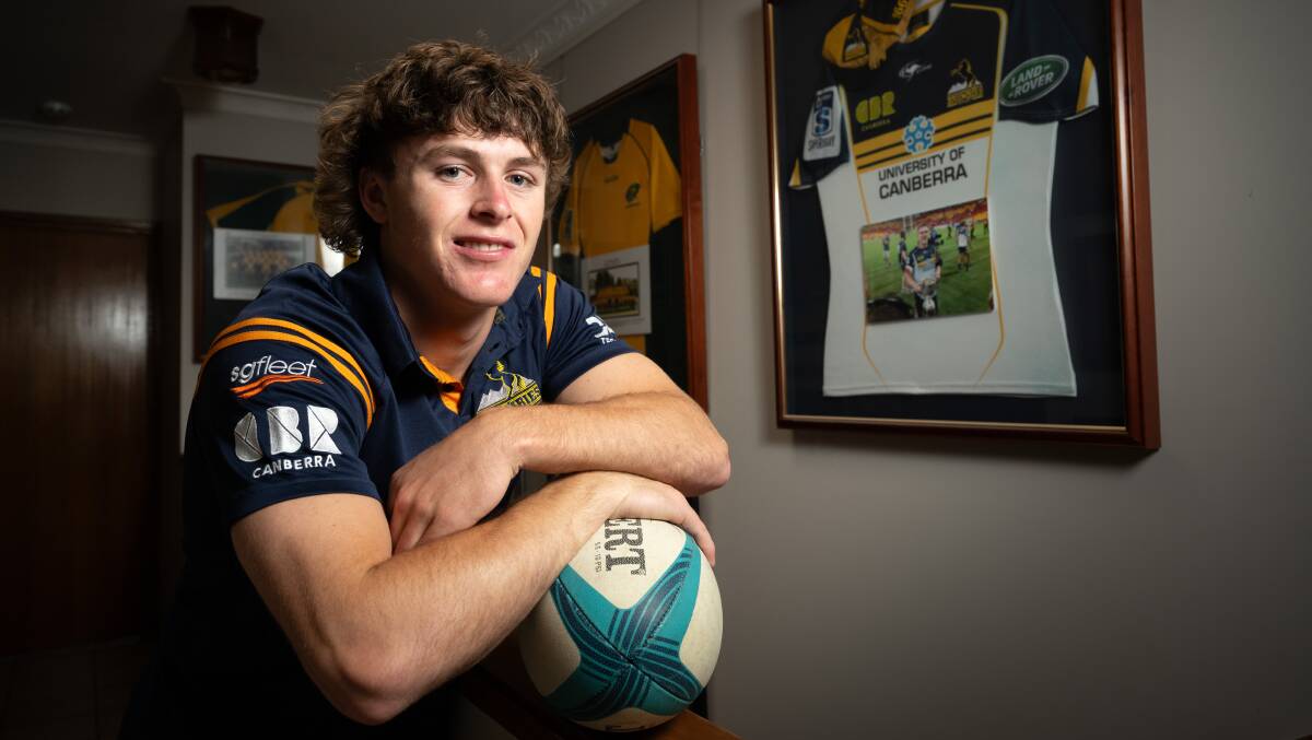 Angus Staniforth is looking to follow in his cousin Tom's footsteps and play for the Brumbies. Picture by Elesa Kurtz