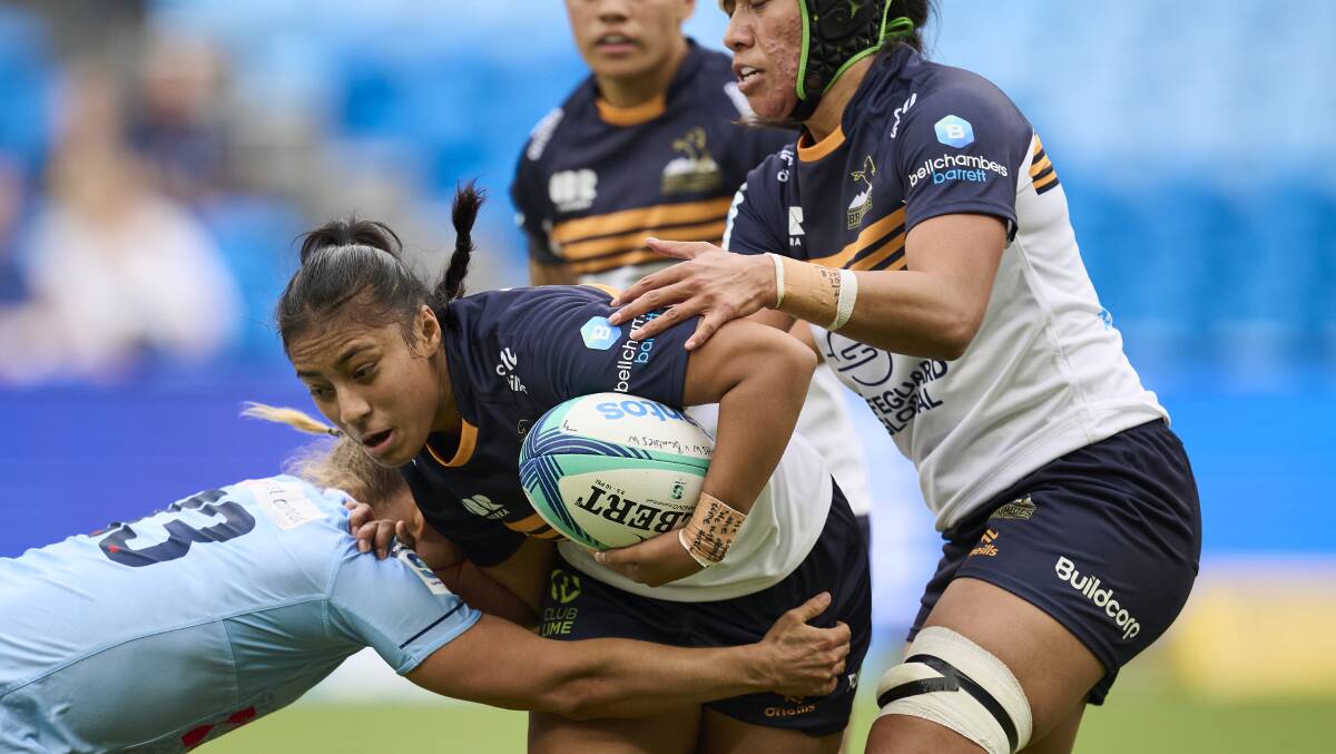 Faitala Moleka stood tall in the Brumbies' loss to NSW. Picture Getty Images