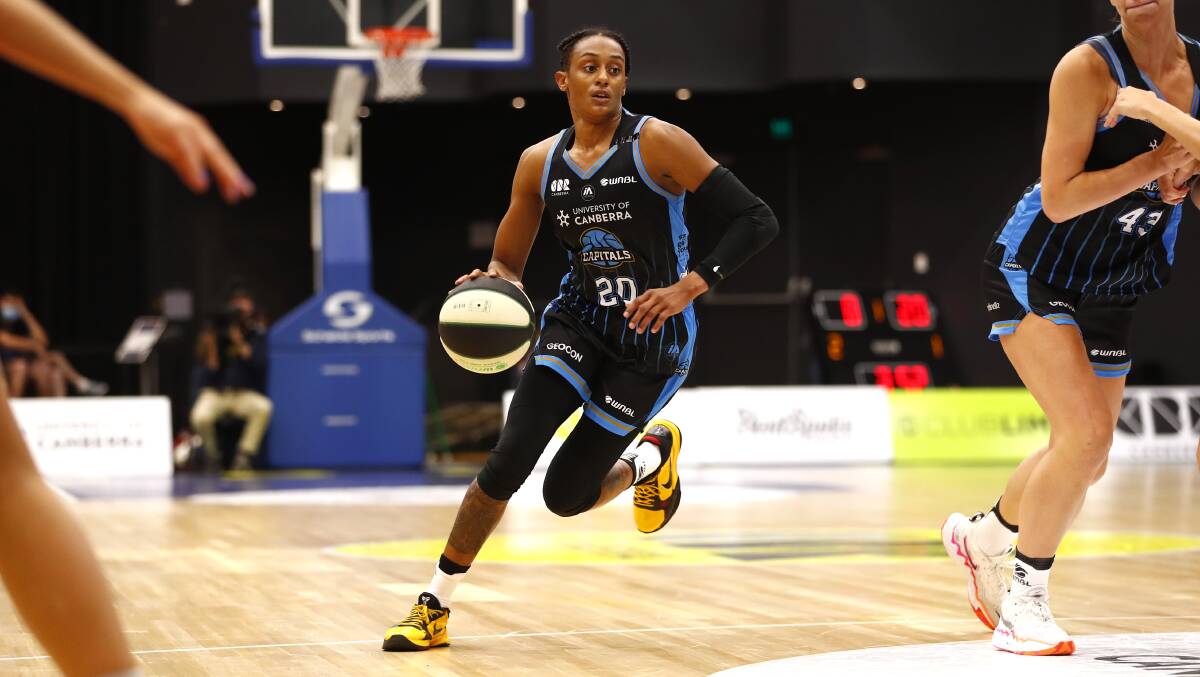 Former Capitals star Brittney Sykes has left big shoes to fill for new recruit Dekeiya Cohen. Picture: Keegan Carroll